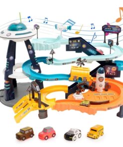 Circuit cu sunete, lumini, lift functional, 3 ani, Nava Spatiala