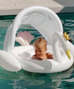 Colac cu parasolar si chilotel, 1-6 ani, Lebada