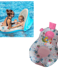 Colac dublu cu parasolar si chilotel, Mama si bebe, 6 luni-3 ani, Roz