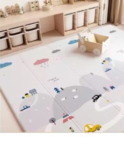 Alternative view of Covor pliabil de joaca, termoizolant cu doua fete 200 x 180 cm, Cifre si Litere