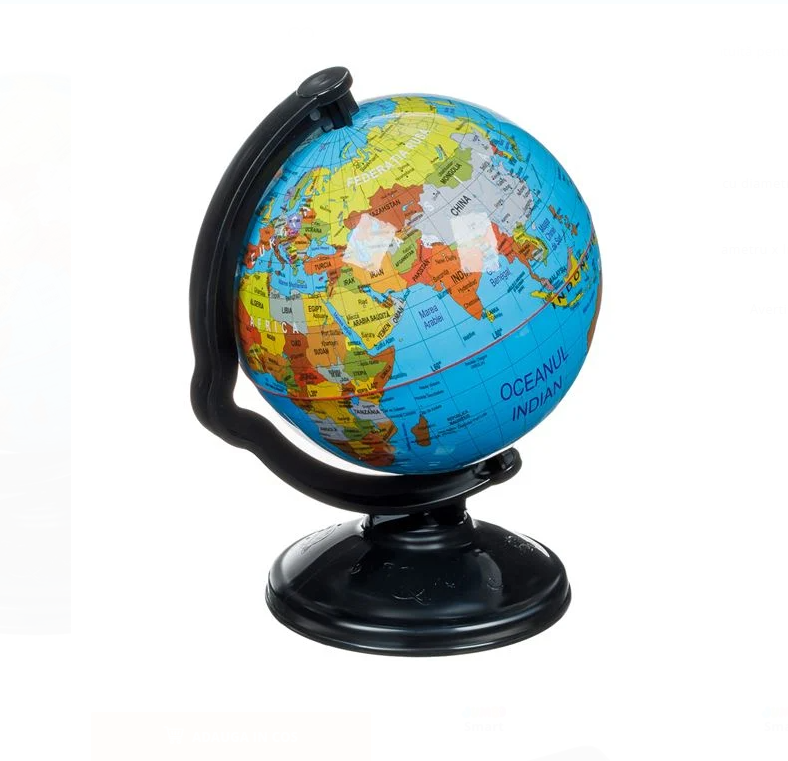 Globul pamantesc cu harta politica, 3ani+