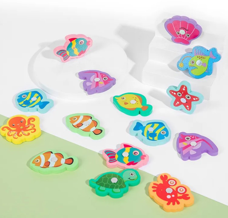 Joc Montessori cu 6 activitati - Indemanare, asociere, sortare, memorie, logica, 3 ani - imagine 8