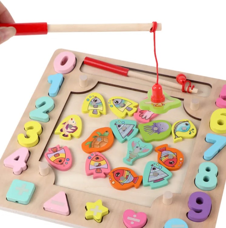 Joc Montessori cu 6 activitati - Indemanare, asociere, sortare, memorie, logica, 3 ani - imagine 4