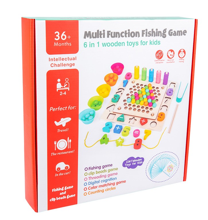 Joc Montessori cu 6 activitati - Indemanare, asociere, sortare, memorie, logica, 3 ani - imagine 10