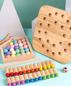 Alternative view of Joc de societate si memorie, din lemn - Memory Chess, 3 ani