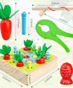 Alternative view of Joc de tip Montessori, Dexteritate si joc magnetic de pescuit, 3 ani