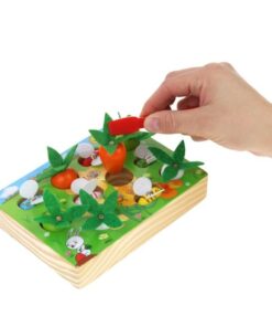 Joc de tip Montessori, asociere si dexteritate, 3 ani