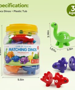 Alternative view of Joc educativ de asociere, Dinozauri si numere, 3 ani+
