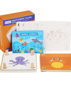 Joc educativ de memorie si asociere, Animale marine, 3 ani