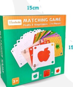 Joc educativ de memorie si asociere,Fructe si Legume, 3 ani