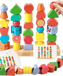 Joc sortare, insiruire - Margele Montessori, 3 ani