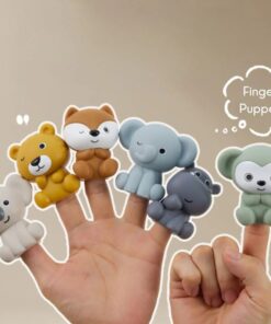 Alternative view of Set 6 păpuși de mână din silicon, 18 luni+