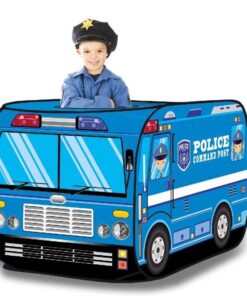 Loc de joaca pentru copii, cort, 110cm, Masinuta de politie