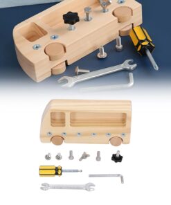 Mini Busy Board cu activitati, Insurubeaza si desurubeaza, 4 ani +