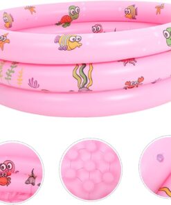 Alternative view of Piscina gonflabila cu podea moale 150 x 35 cm, Roz, 3 inele