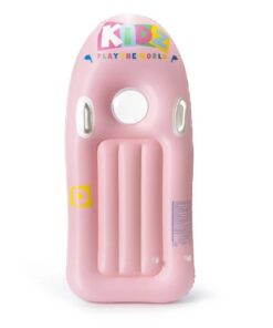 Alternative view of Placa de inot gonflabila cu manere pentru copii, 120 x 60 cm, Roz