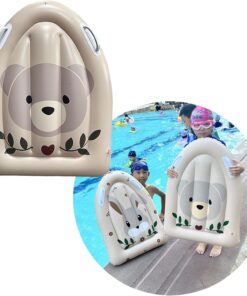 Alternative view of Placa gonflabila de inot cu manere pentru copii, Bej