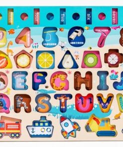 Alternative view of Puzzle cu imagine de asociere, joc logaritmic, 7 in 1 activitati, 3 ani