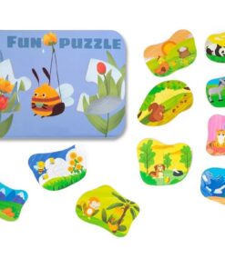 Set 10 Puzzle-uri din 2 piese, Hrana animalelor