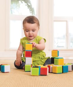 Alternative view of Set 25 cuburi senzoriale de construit pentru bebelusi, 0 luni+