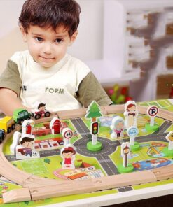 Alternative view of Set 36 piese, Orasel si tren magnetic, 3 ani