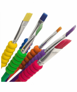 Alternative view of Set 6 pensule pentru pictura cu varf plat si maner moale