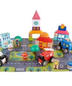 Set 82 de cuburi de constructie,Topbright, 3 ani+