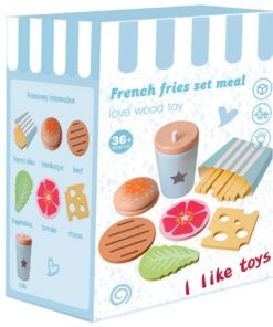 Alternative view of Set Hamburger din lemn cu accesorii pentru copii, 3 ANI