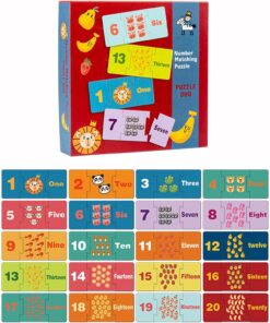 Set Puzzle duo de asociere, Numere, 60 piese