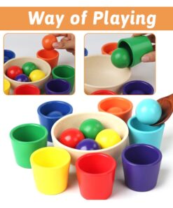 Alternative view of Set ceramic, joc de sortare, de tip Montessori, 3 ani+