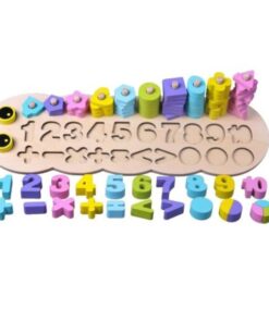 Sortator forme geometrice, puzzle, 3 in 1 activitati, 3 ani