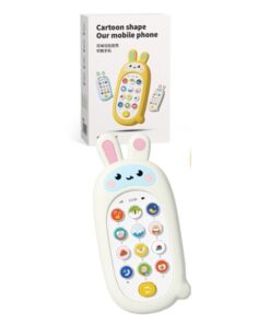 Telefon  bebelusi cu sunete si joc dentitie, Iepuras, 18 luni