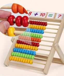 Alternative view of Abac clasic cu betisoare de numarat si cartonase cu numere, 3 ani