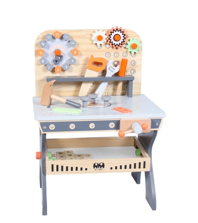 Banc de lucru cu unelte, pentru copii, 53 cm, 3 ani