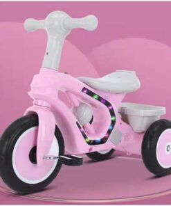 Alternative view of Bicicleta cu 3 roti cu lumini, sunete, Ajustabila, 1-6 ani, Roz