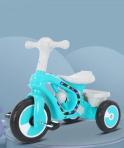 Alternative view of Bicicleta cu 3 roti cu lumini, sunete, Ajustabila, 1-6 ani, Turcoaz