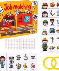 Carte cu stickere reutilizabile, Busy Book, Meserii, 3 ani+