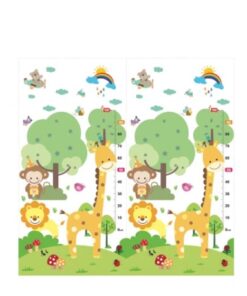 Covor pliabil de joaca, termoizolant cu doua fete 200 x 180 cm, ZOO si Orasel