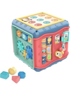 Cub educativ interactiv 8 în 1 cu activități senzoriale și jocuri de învățare, 1 an+