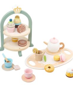 Jucarie din lemn - Set servirea ceai, 23 piese  3 ani