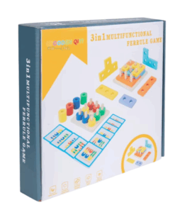 Jucărie educativă 3 in 1, sortator de forme geometrice si joc de asociere, 3 ani