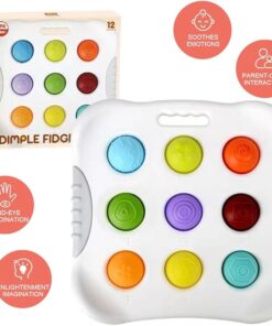 Alternative view of Jucărie educativă, Placă senzorială cu cifre, culori și forme tactile, anti-stres și pop-it, 1 an+