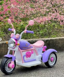 Alternative view of Motocicleta Electrica pentru Copii cu 3 Roti, 88x45x60 cm, 6V, Muzica si Lumini, 2-7 ani, Roz