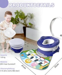 Alternative view of Olita interactiva, cu sunete si 4 in 1 activitati, Albastru