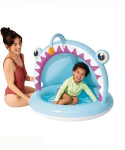 Piscina Bebelusi gonflabila cu parasolar 127x102x86cm - Intex, 1-3 ani