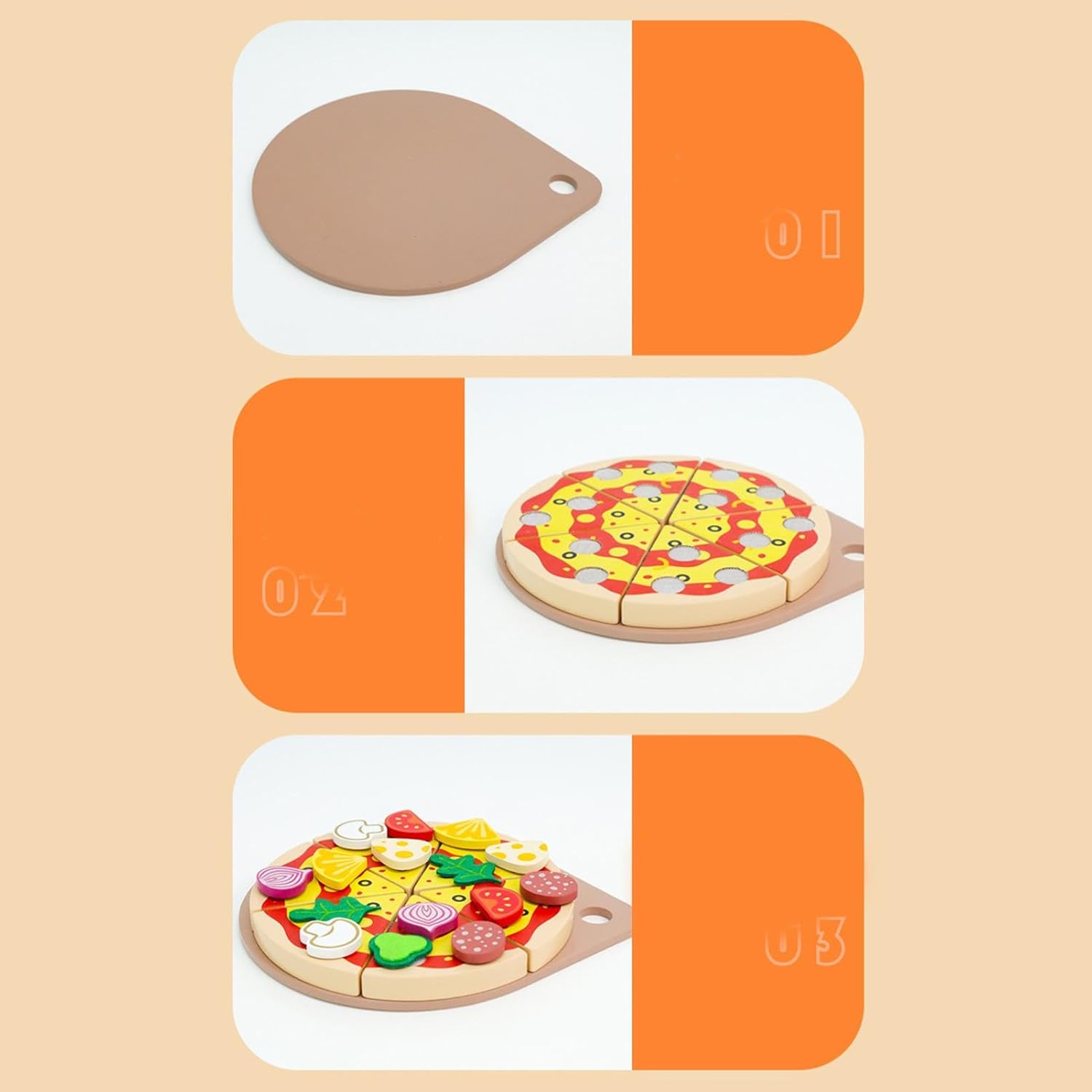 Pizza de feliat - accesoriu Bucatarie copii, 3 ani - imagine 5