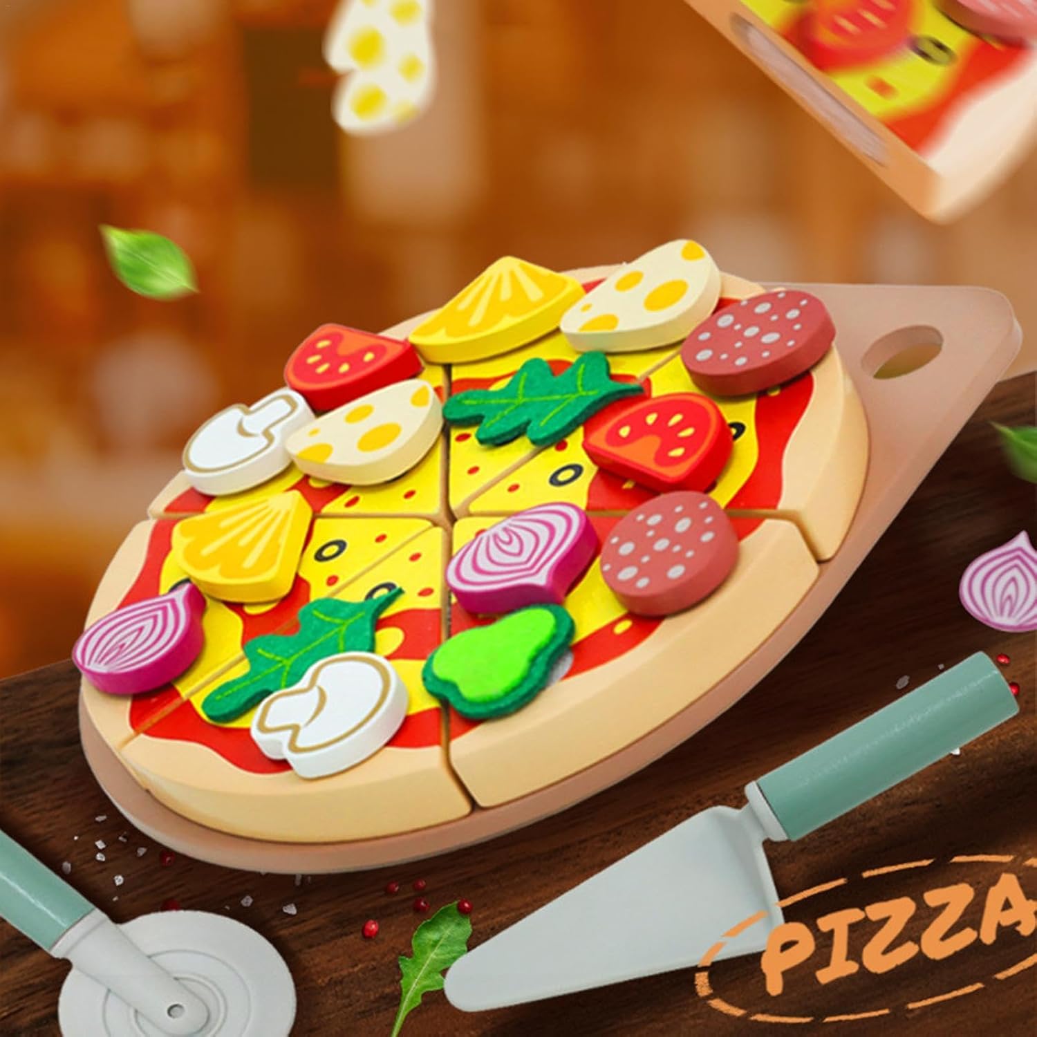 Pizza de feliat - accesoriu Bucatarie copii, 3 ani - imagine 7