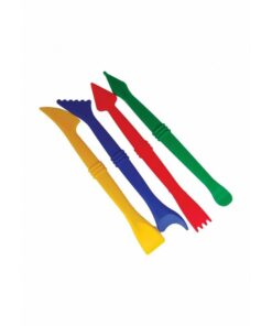 Set de 4 unelte plastic modelaj Plastilina, Colorarte