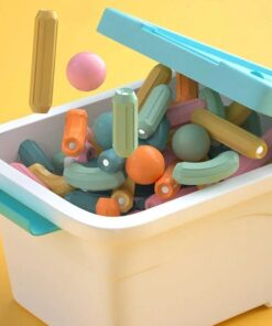 Alternative view of Set de constructie 3D, magnetic, 43 piese, 3 ANI