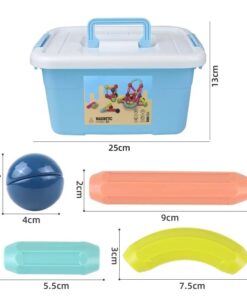 Alternative view of Set de constructie 3D, magnetic, 165 piese, 3 ANI